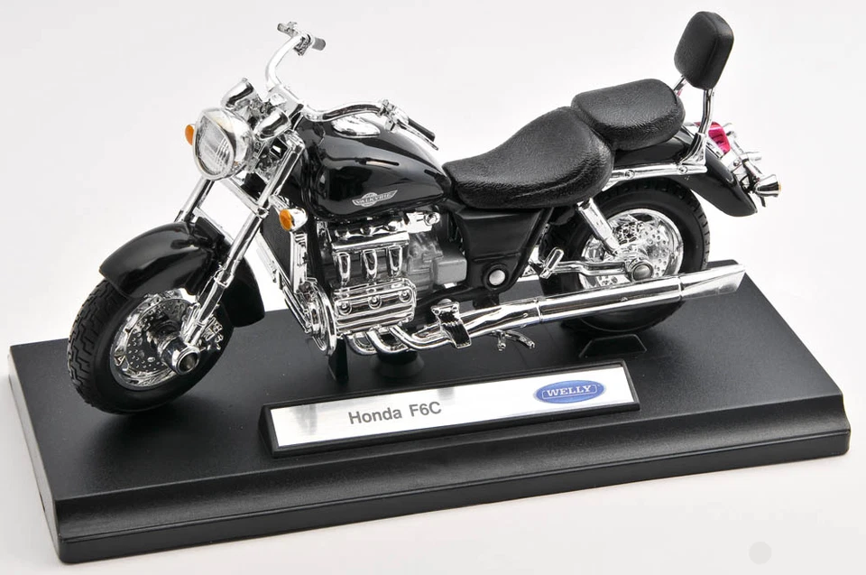 BLITZ VERSAND Honda F 6 C schwarz / black Welly Motorrad Modell 1:18 NEU & OVP - Bild 1 von 1