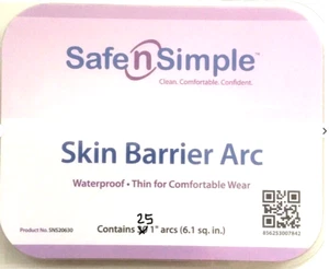 25 Pcs Safe N Simple SNS20630 Ostomy Skin Barrier Arc Exp 2027 - Picture 1 of 3