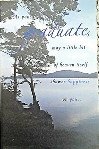 "TO KEEP YOU FOREVER WARMED BY THE LOVE OF GOD" GRADUATION CARD RETAILS $5.29 - Picture 1 of 5