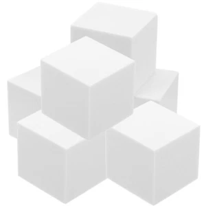 6Pcs DIY Blank Foam Cube Smooth Blank Foam Craft Making Foam Cube Crafts - Picture 1 of 12
