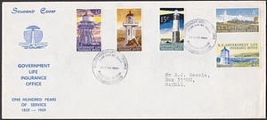 NEW ZEALAND GOVT LIFE DEPT 1969 Lighthouses definitives FDC................A2902 - Picture 1 of 1