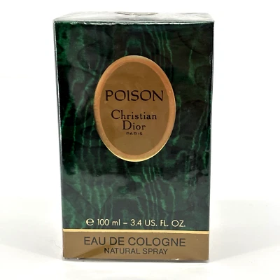 Christian Dior Poison 3.4 FL OZ EDC Spray EAU DE COLOGNE NUEVO EN CAJA/Sellado de fábrica Foto 1 de 4