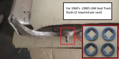4 NOS BUCKET/BENCH SEAT FRAME CLIPS! FOR 60'S-70'S GM CAR/TRUCK IMPALA C10 ETC - Image 1 of 2