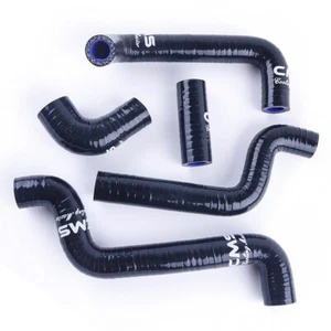 Black Silicone Radiator Coolant Hose Kit for 1996-2012 2011 Aprilia RS 125 RS125 - Imagen 1 de 17