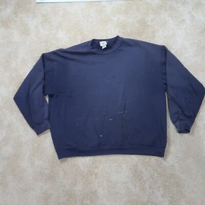 Vintage Lee Crew Neck Sweatshirt Men's XL Pullover Blue Distressed streetwear - Picture 1 of 12