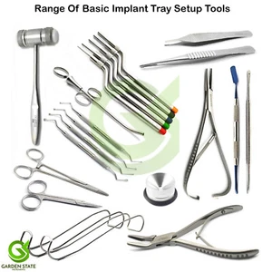 Basic Implant Tray Set Instruments For Dental Sinus Lift Oral Surgery Tools - Picture 1 of 25