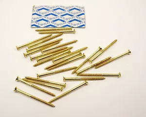 Brass Woodscrews by Nettlefolds 10 x 3" Qty:25 - Picture 1 of 6