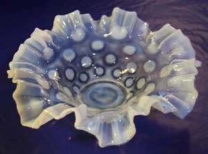 Fenton  Blue Opalescent Bowl - Picture 1 of 1