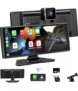10.26" HD IPS Wireless Car Stereo for Apple Carplay&Android Auto with camera - Picture 1 of 11