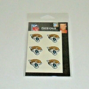 JACKSONVILLE JAGUARS 6 TATUAGGI FACCIALI TEMPORANEI FACE-CALS SPEDIZIONE GRATUITA VELOCE - Foto 1 di 2