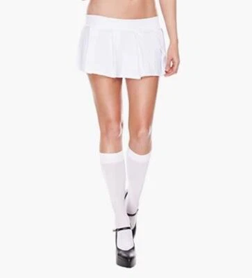 School Girl Pleated Skirt - White - Angel - Costume - Adult Teen - 2 Sizes - Image 1 of 2