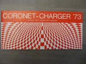 1973 Dodge Coronet / Charger Operators Manual - Picture 1 of 12