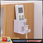 Wall Holder Storage Box Remote Control Mobile Phone Plug Organizer (White)