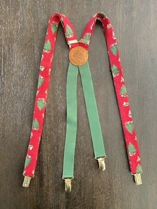 Santa Suspenders Vintage “Santas Brand” Holiday Christmas holdups - Picture 1 of 5