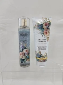 Bath & Body Works Dressed in White Fragrance Mist and Body Cream Lotion Set - Picture 1 of 1