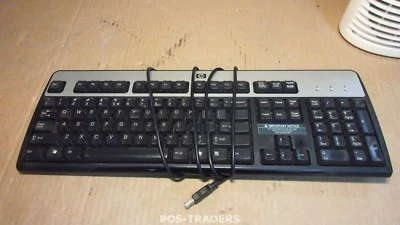 HP SK-2885 QWERTY  Desktop USB Wired Computer Keyboard Tastatur Toetsenbord - Bild 1 von 3