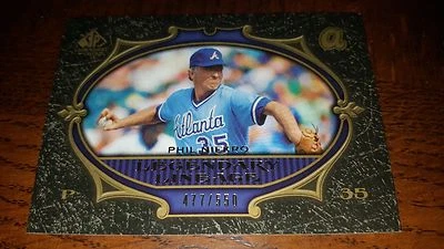 2007 SP LEGENDARY CUTS LEGENDARY LINEAGE PHIL NIEKRO CARD #D 477/550 - Image 1 of 2