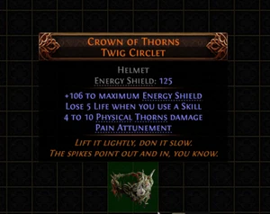 💥Path Of Exile 2💥Dawn Of The Hunt💥Helm💥Dornenkrone Zweigkreis - Bild 1 von 1