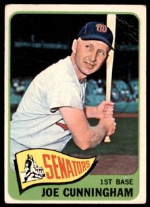 1965 Topps (damaged) Joe Cunningham A Baseball Cards #496