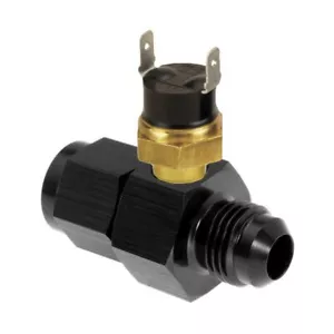 6AN TRANSMISSION OIL COOLER HOSE FITTING 180F THERMOSTAT TEMP-ERATURE SWITCH KIT - Foto 1 di 8