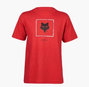 Fox Racing Youth Atlas Basic T-Shirt Flame Red 31924-122 - Picture 1 of 1