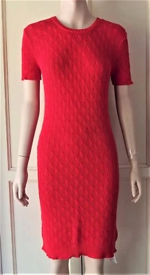 Vestido de algodón tenis tejido con cable American Apparel rojo para trabajar informal mediano Foto 1 de 4