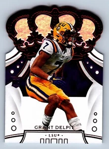Grant Delpit LSU Tigers 2020 Chronicles Crown Royale Red RC Rookie Football #8 - Picture 1 of 2