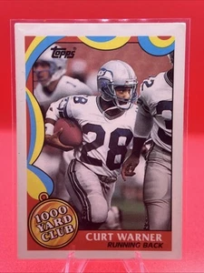 1989 Topps 1000 Yard Club Curt Warner #22 VG - Picture 1 of 4