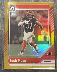 2024 Donruss Optic Zach Moss Gold 1/10 Prizm - Bild 1 von 8