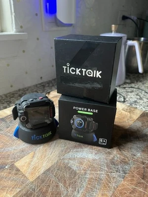 TickTalk 4 Smart Watch for Kids w/GPS Tracking with Power Base BLACK - Image 1 of 4