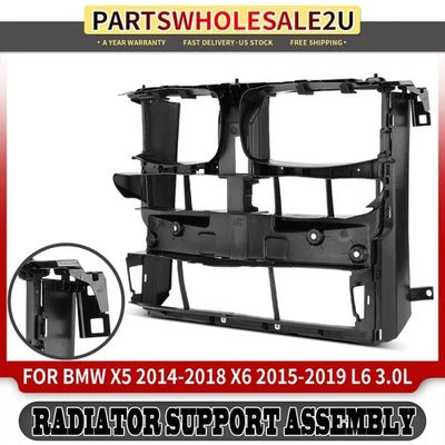 Conjunto de soporte de radiador para BMW X6 2015-2019 X5 2014 2015 2016-2018 L6 3,0 L Foto 1 de 4