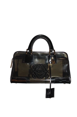 LOEWE Black PVC Amazona Top Handle Bag - Image 1 of 2