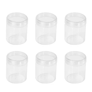 6 Pcs Round Plastic Storage Box Solid Mini Bottles for Travel Cream Sub-bottle - Picture 1 of 12