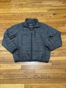 Hawke & Co Puffer Packable Jacket Mens Large Gray Ultra Light Down Performance - Picture 1 of 6
