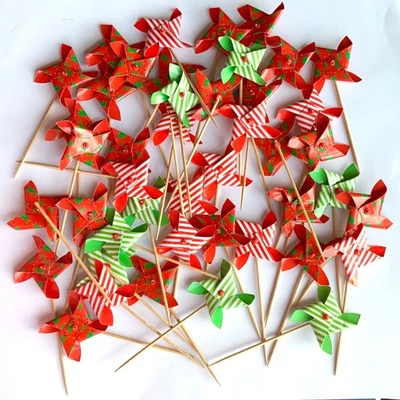 44 selecciones de comida para cupcakes de fiesta de molinete de Navidad Foto 1 de 4