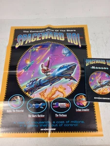Vintage 1993 Spaceward Ho! PC Video Game Print Large 17" x 22" Poster + Manual - Picture 1 of 4