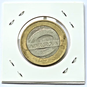 SELTENE £2-Münze London Underground 2013 - falsche Punkte Prägefehler - Bild 1 von 5
