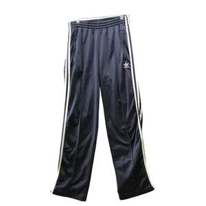 Adidas Firebird Track Pants Womens M Gray Zip Ankle High Rise Straight Leg - Picture 1 of 12