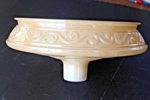 Antique Original 16" Torchiere Floor Lamp Shade Pale Gold Color - Picture 1 of 18