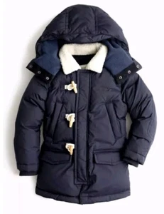 JCREW Boys Expedition Down Filled Navy Parka Size 14 - Picture 1 of 2