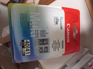Doppelpack Canon PG-40 und CL-41 Tintenpatrone - Schwarz und mehrfarbig - Afbeelding 1 van 1