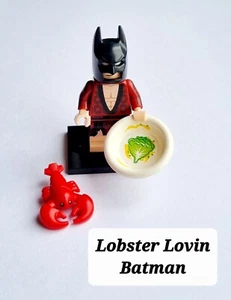 NEW LEGO 71017 BATMAN MOVIE SERIES 1 LOBSTER LOVIN BATMAN MINIFIGURE MINT CON'D - Picture 1 of 6