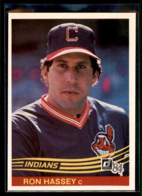 1984 Donruss Ron Hassey #460 Cleveland Indians - Image 1 of 2