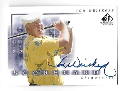 TOM WEISKOPF 2002 Upper Deck SP Scorecard Signatures Autograph #SS-WE - Image 1 of 2