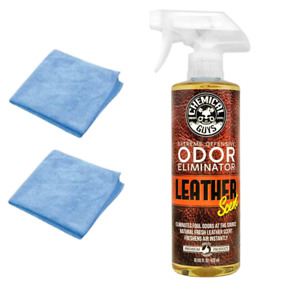 Chemical Guys Extreme Offensive Odor Eliminator Leather Scent (16 oz) + 2 FREE T