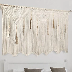 Extra Large Macrame Wall Hanging 70.8 x 39 – Chic Bohemian Decor for Living Room - Picture 1 of 9