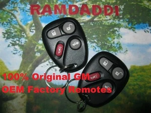 Brand New Set 100% Original Factory 01-04 C5 Corvette OEM Remote Fob Transmitter - Picture 1 of 5