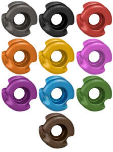 RAD Super Duece 38 Peep Sight All Colors 3/16 7/32 1/4" Radical Archery Designs - Picture 1 of 1