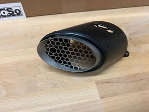 Ducati Streetfighter V2 Carbon/Titanium Exhaust Cover #96481681AA Genuine - Picture 1 of 9