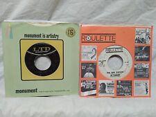 The Standards / Laurie Allen & Bobby Bright 45 RPM Promo record lot of 2 1963-64